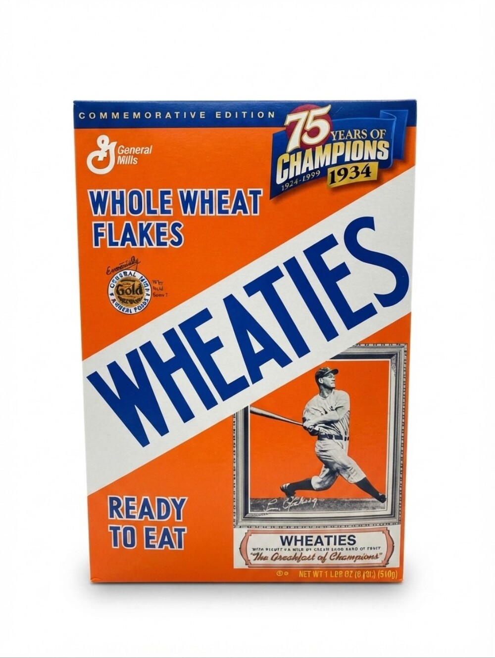 NOS 1999 Wheaties Lou Gehrig Cereal Box 75 Years Of Champions YANKEES Sealed